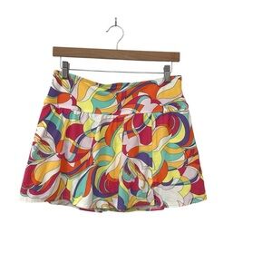 Carmen Marc Valvo Boston Proper Mod XL Swim Skirt Bottom Retro Print